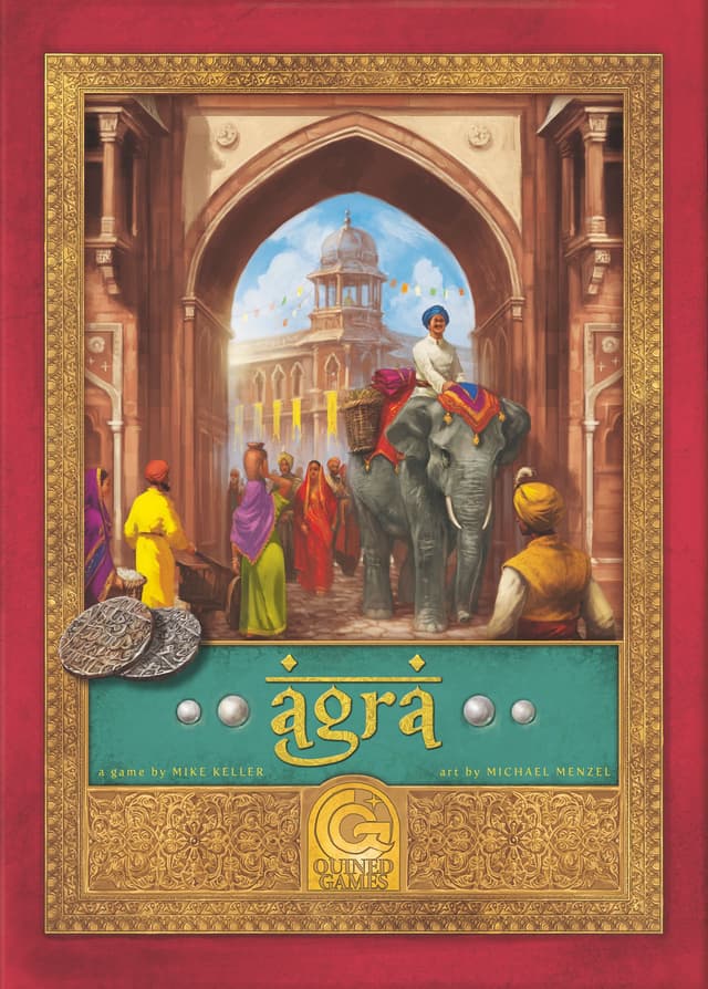 Portada juego de mesa Agra