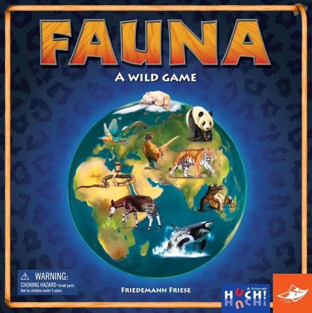 Portada juego de mesa Fauna