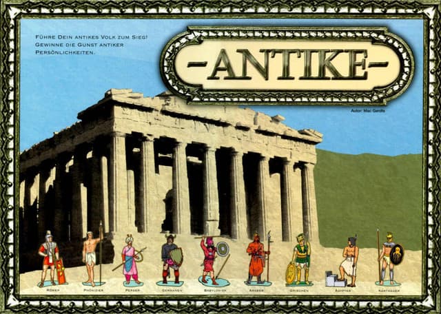 Portada juego de mesa Antike