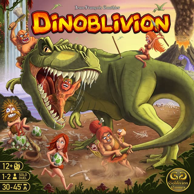 Portada juego de mesa Dinoblivion