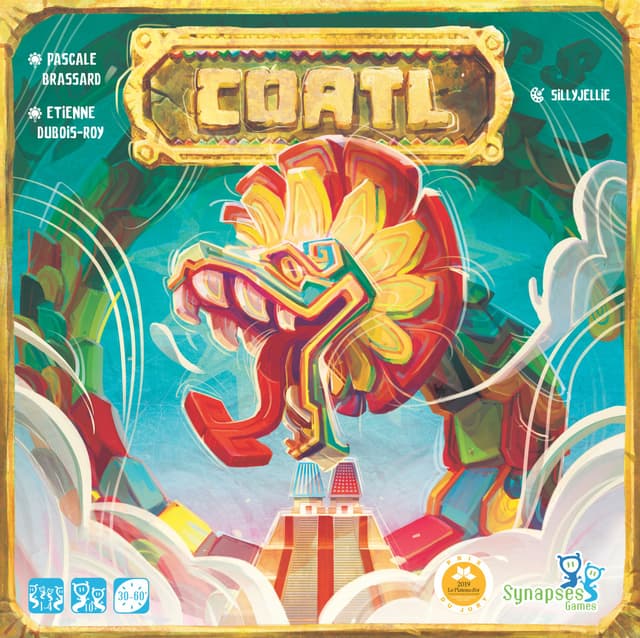 Portada juego de mesa Cóatl