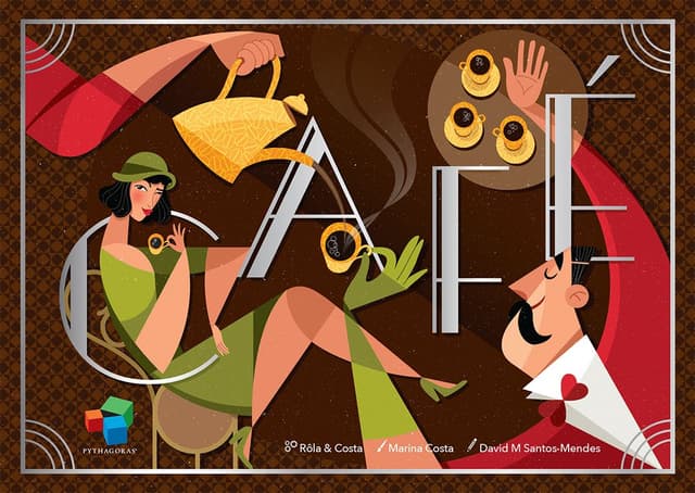 Portada juego de mesa Café