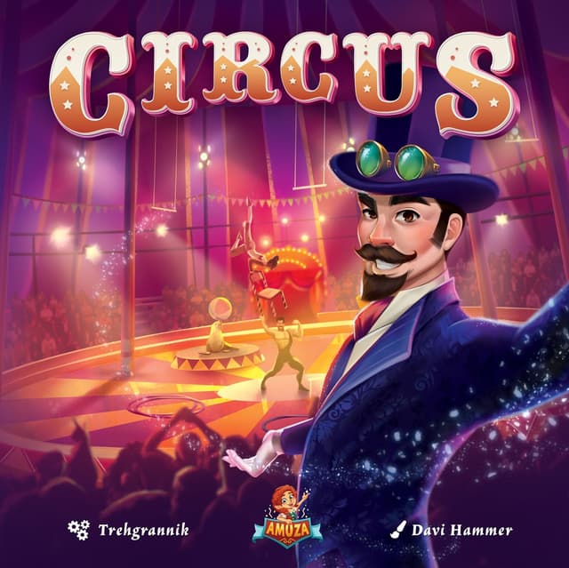 Portada juego de mesa Circus