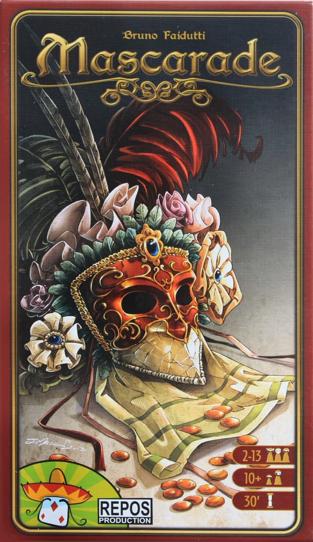 Portada juego de mesa Mascarade