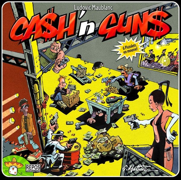 Portada juego de mesa Ca$h 'n Gun$