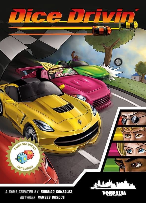 Portada juego de mesa Dice Drivin'