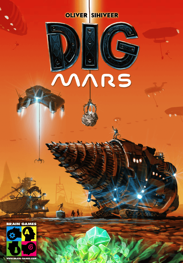 Portada juego de mesa Dig Mars