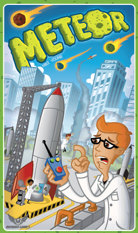 Portada juego de mesa Meteor