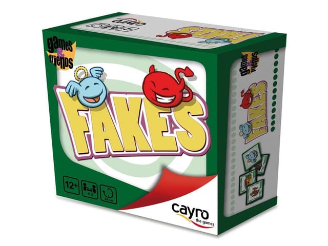 Portada juego de mesa Fakes