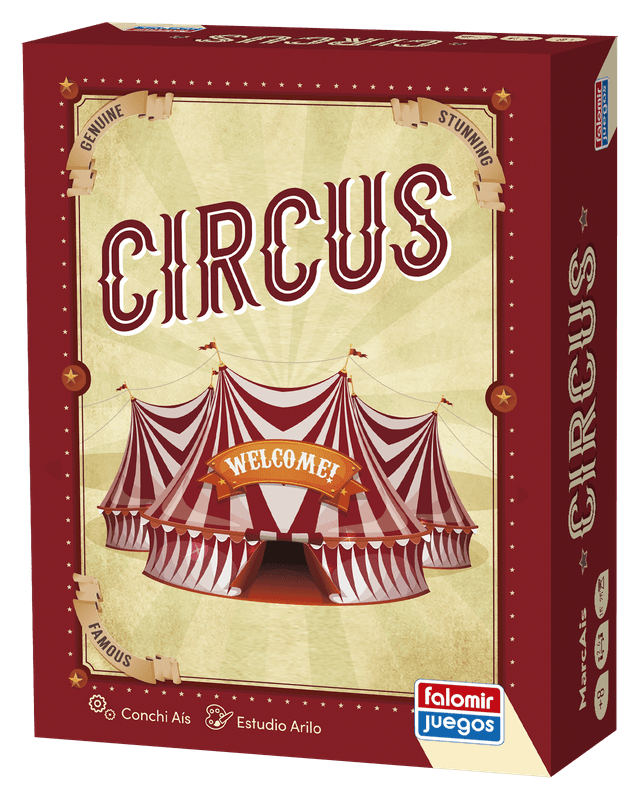 Portada juego de mesa Circus