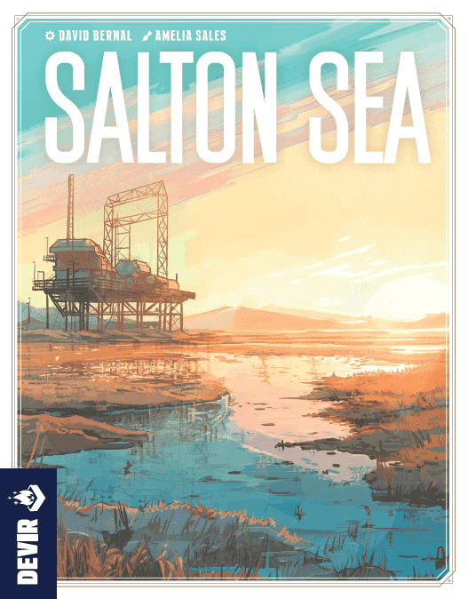 Portada juego de mesa Salton Sea
