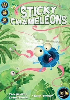 Portada juego de mesa Sticky Chameleons