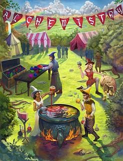 Portada juego de mesa Alchemistry