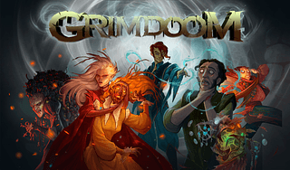 Portada juego de mesa Grim Doom