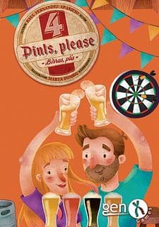 Portada juego de mesa 4 Pints, Please