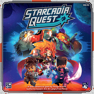 Portada juego de mesa Starcadia Quest