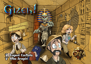 Portada juego de mesa Gizeh!