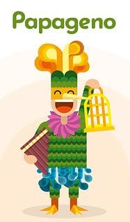 Portada juego de mesa Papageno