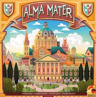 Portada juego de mesa Alma Mater