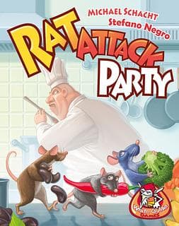 Portada juego de mesa Rat Attack Party