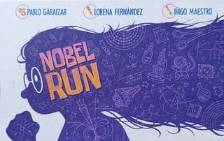 Portada juego de mesa Nobel Run