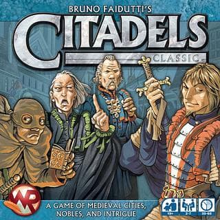Portada juego de mesa Ciudadelas Clásico