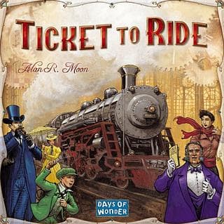 Portada juego de mesa ¡Aventureros al tren!