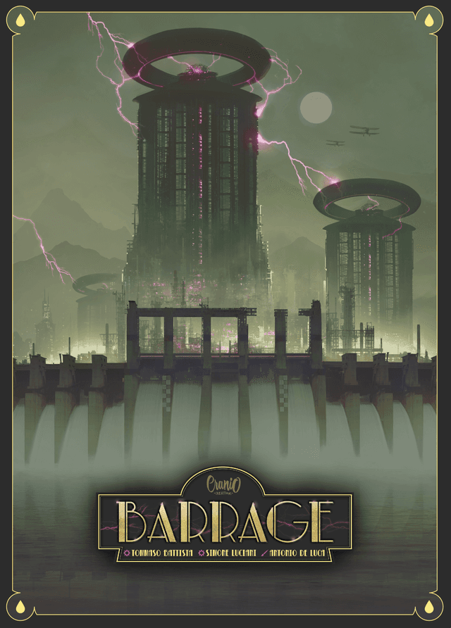 Portada juego de mesa Barrage