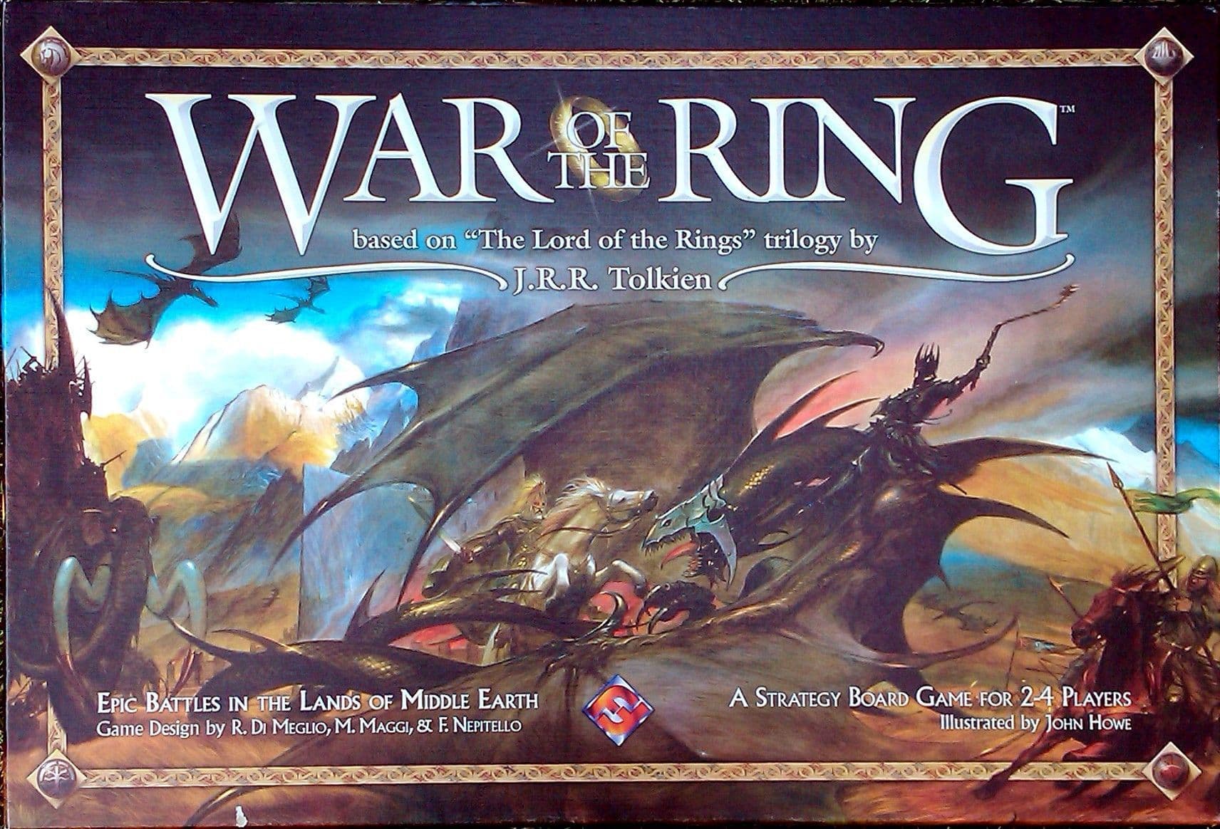 Portada juego de mesa Guerra del Anillo