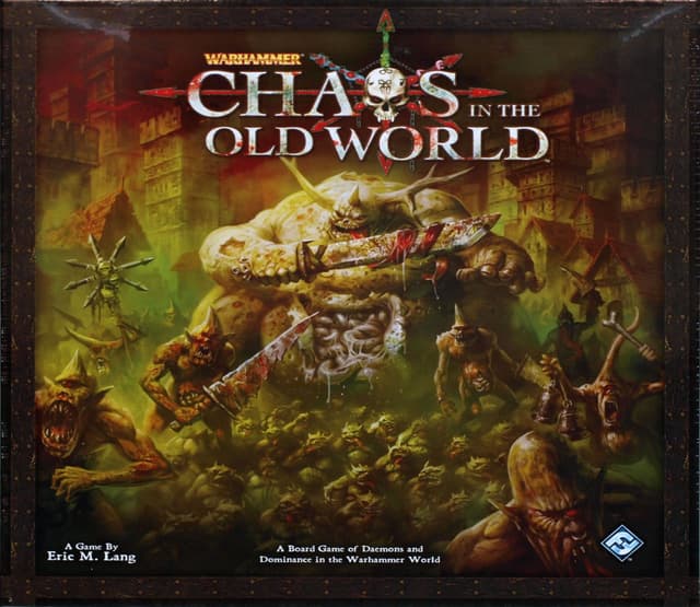 Portada juego de mesa Caos en el Viejo Mundo