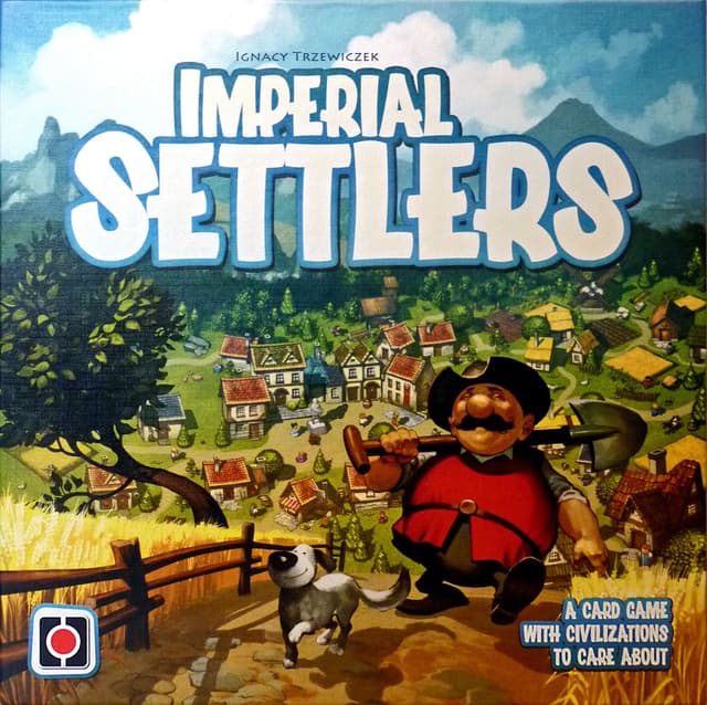 Portada juego de mesa Colonos del Imperio