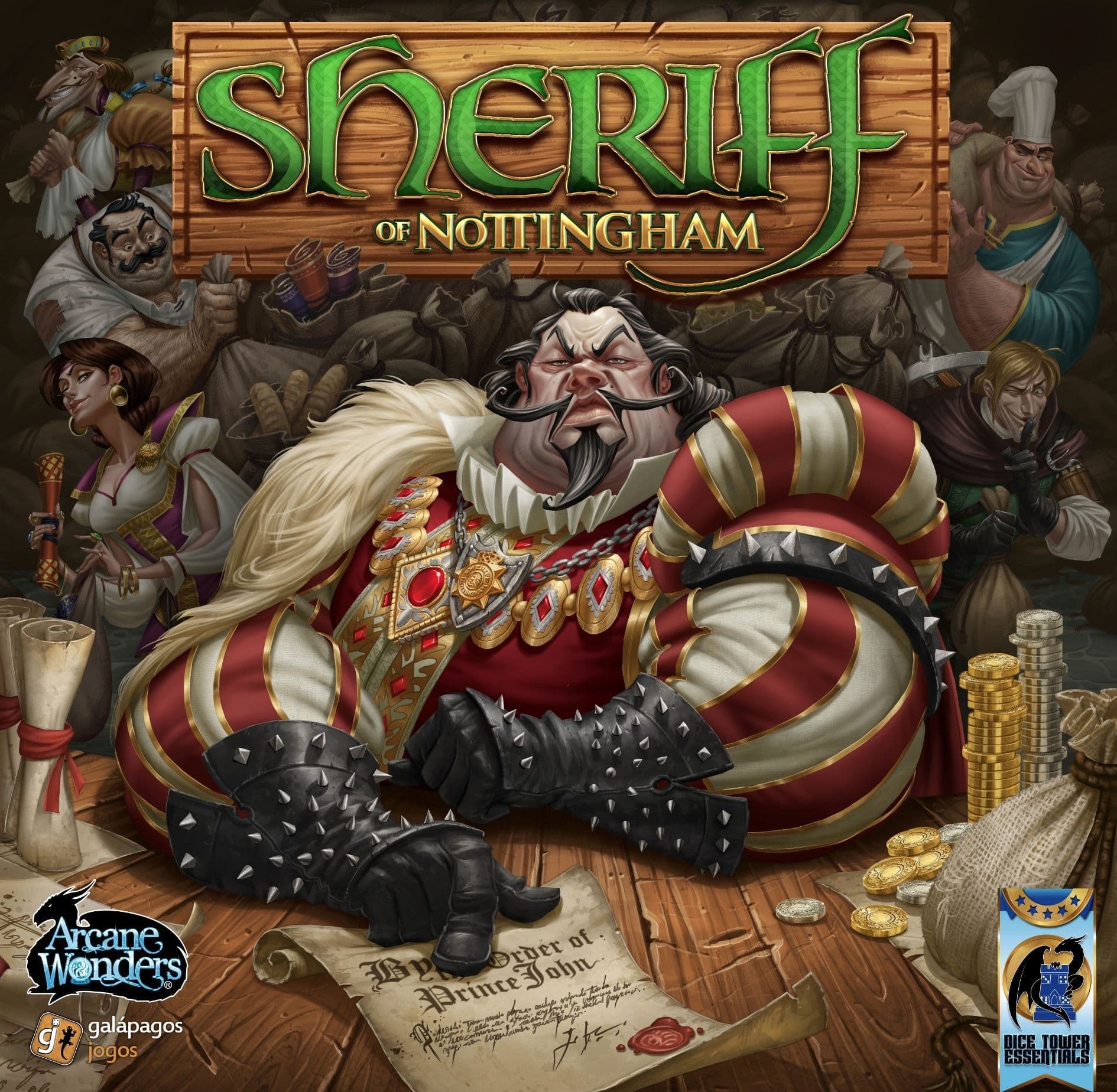 Portada juego de mesa El Sheriff de Nottingham