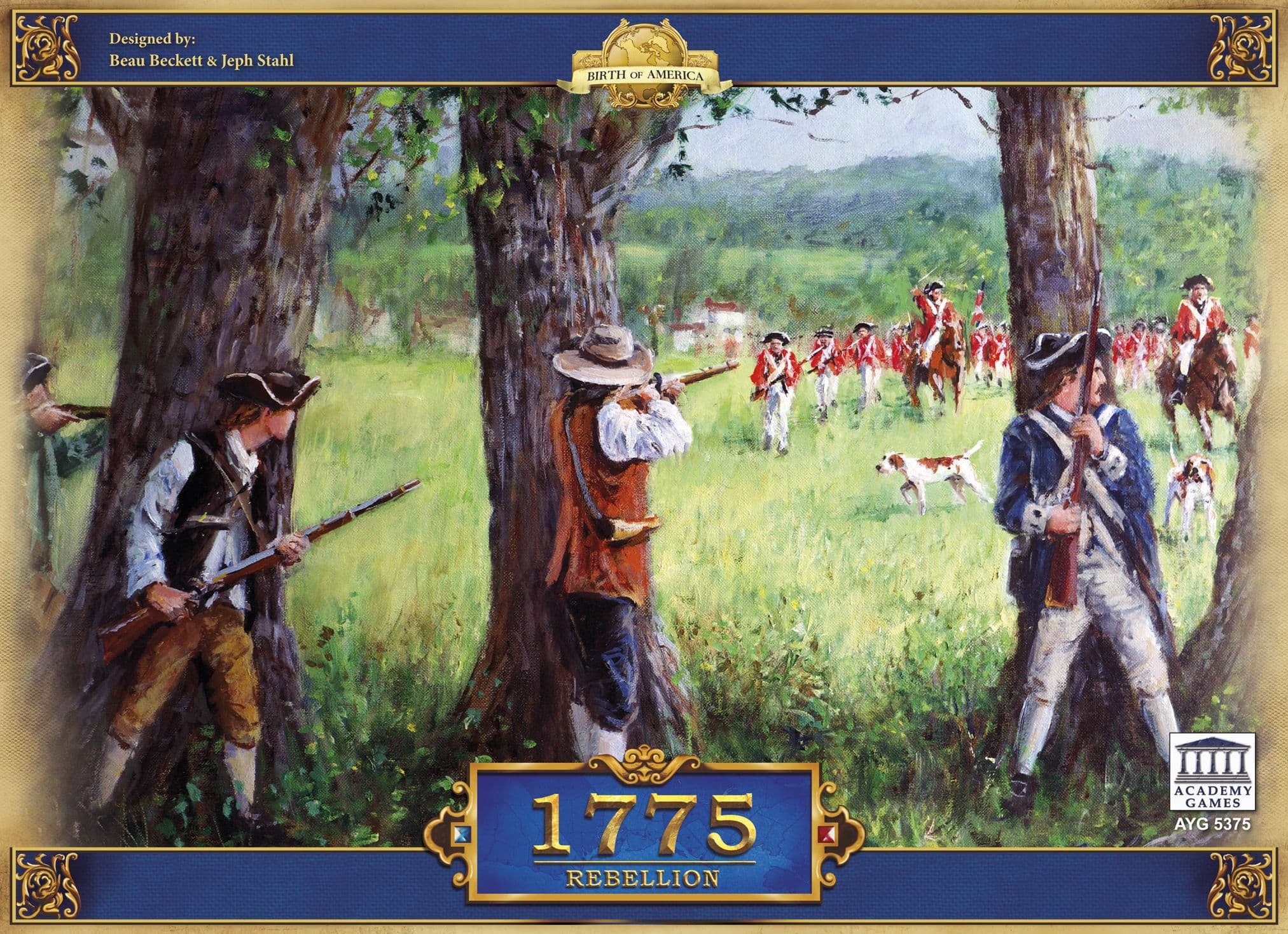 Portada juego de mesa 1775: La Guerra de la Independencia de los Estados Unidos