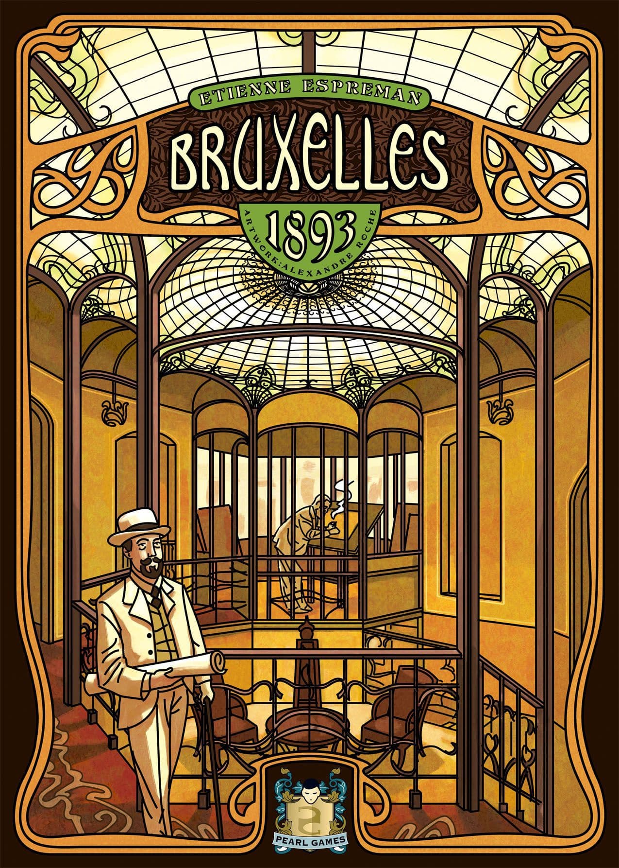 Portada juego de mesa Bruxelles 1893