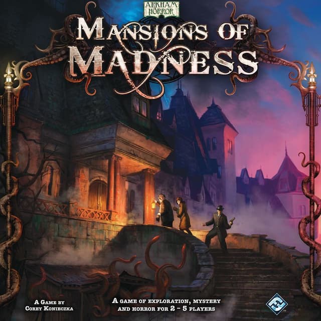 Portada juego de mesa Las Mansiones de la Locura