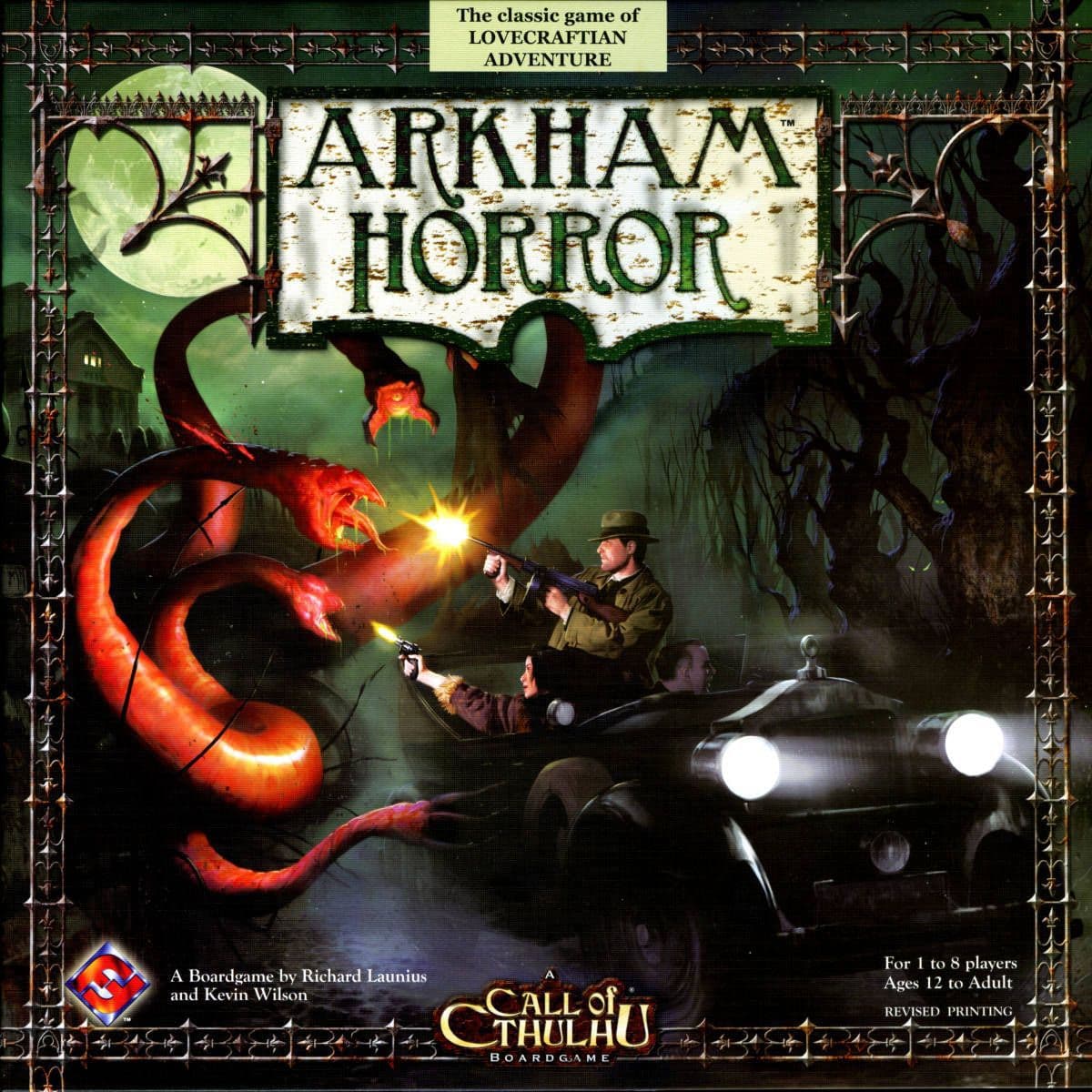 Portada juego de mesa Arkham Horror