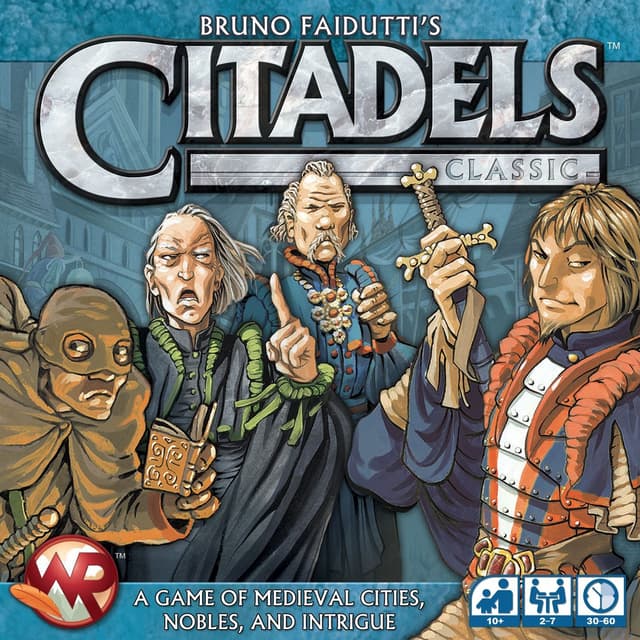 Portada juego de mesa Ciudadelas Clásico