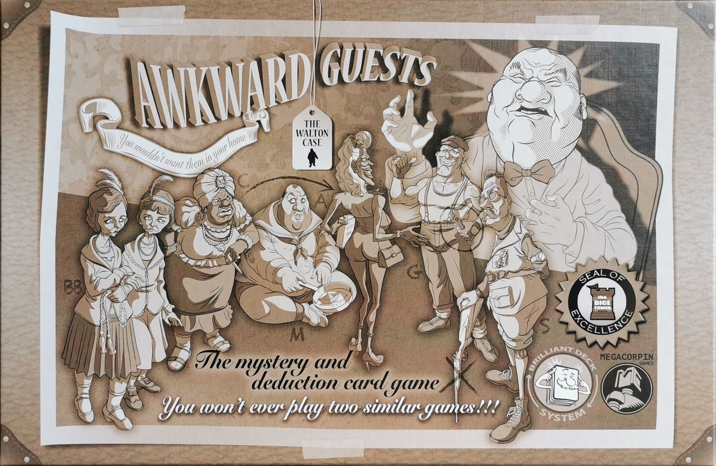 Portada juego de mesa Incómodos Invitados
