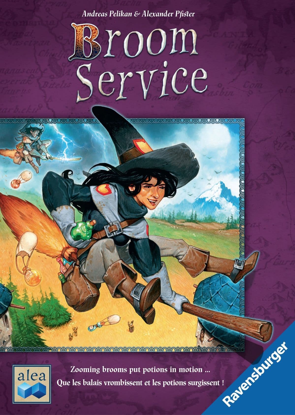 Portada juego de mesa Broom Service