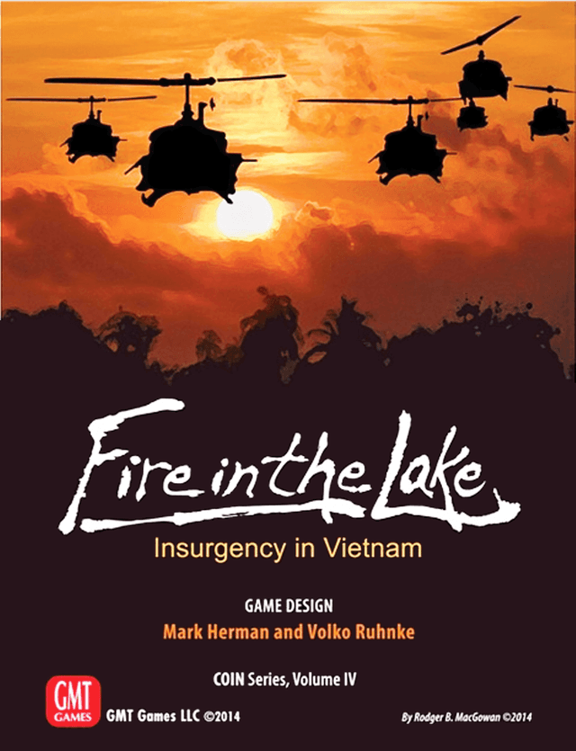Portada juego de mesa Fire in the Lake
