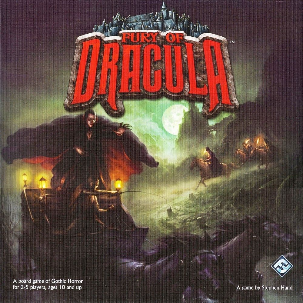 Portada juego de mesa La Furia de Drácula