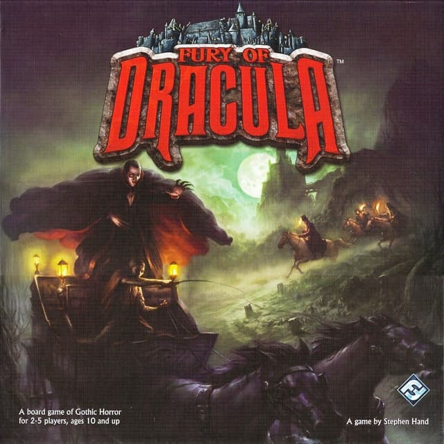 Portada juego de mesa La Furia de Drácula