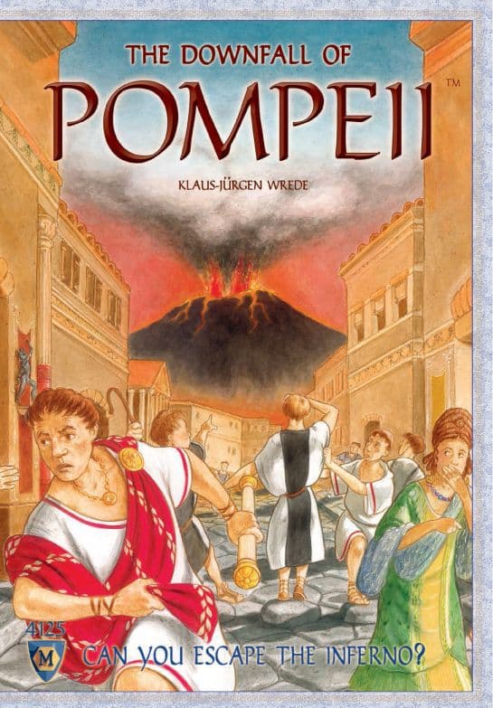 Portada juego de mesa La Noche que Cayó Pompeya