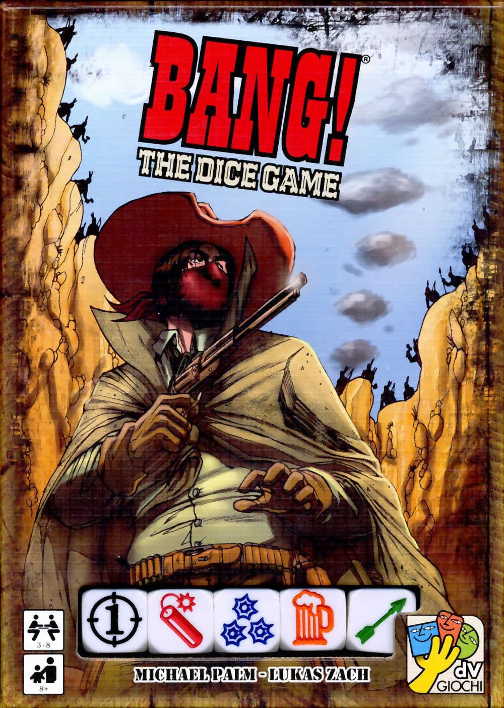 Portada juego de mesa BANG! El juego de dados