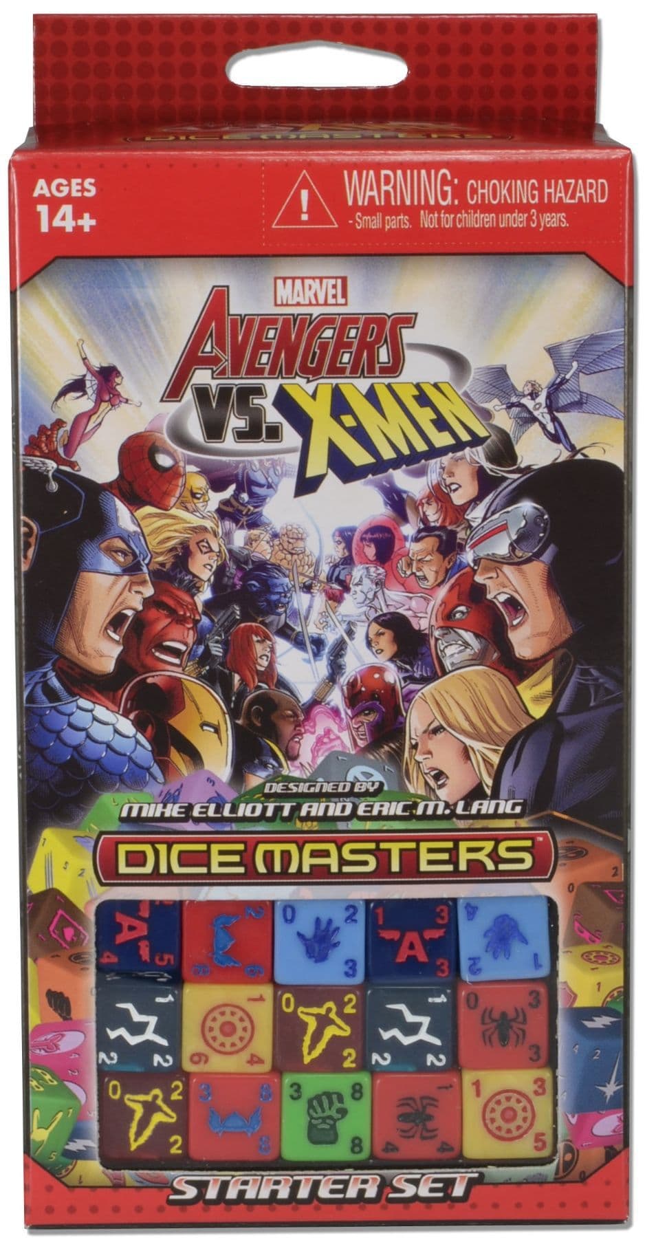 Portada juego de mesa Marvel Dice Masters: Avengers vs. X-Men