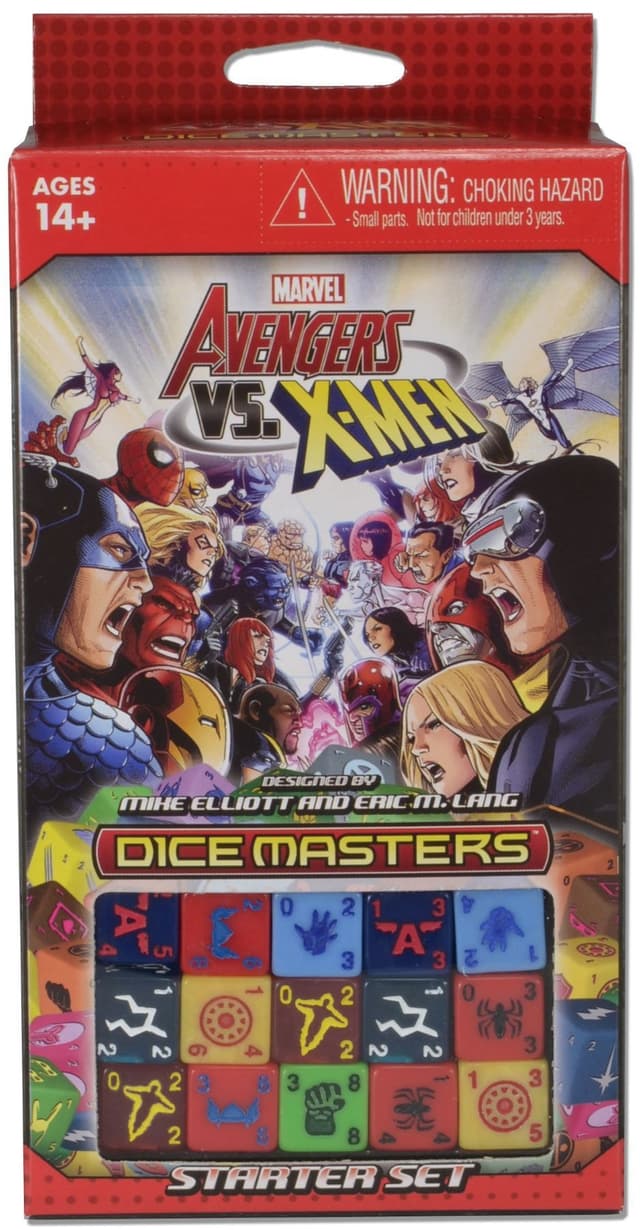 Portada juego de mesa Marvel Dice Masters: Avengers vs. X-Men