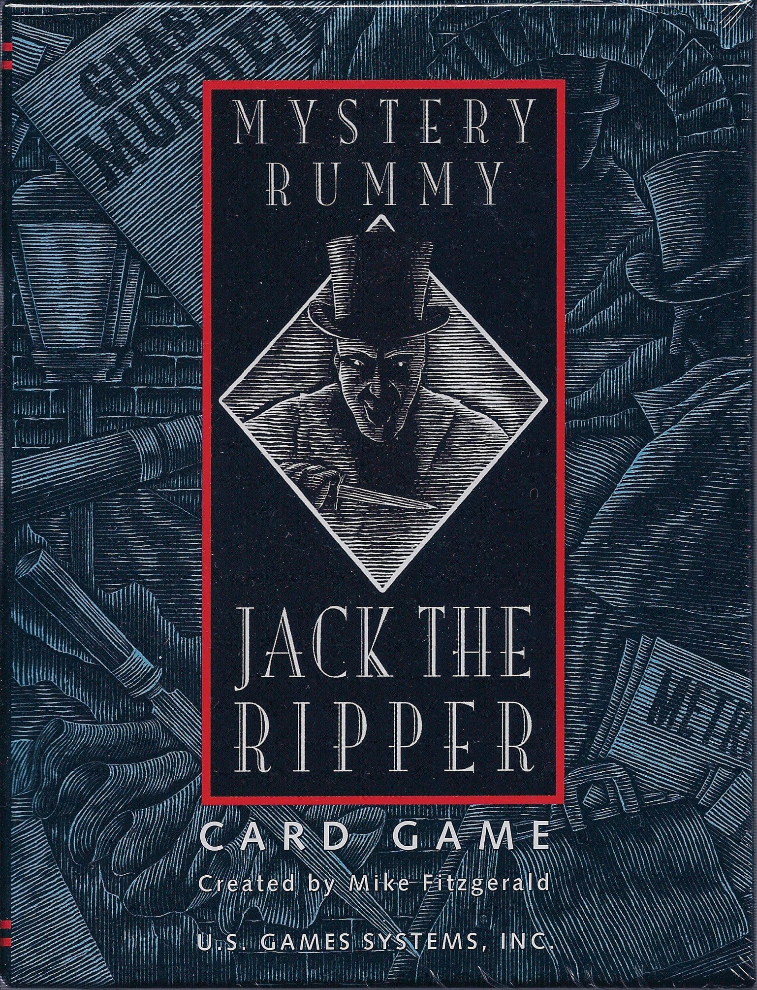 Portada juego de mesa Mystery Rummy: Jack el Destripador