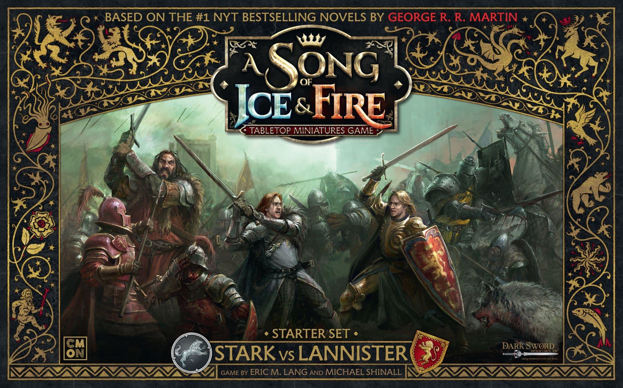 Portada juego de mesa Canción de hielo y fuego: El juego de miniaturas