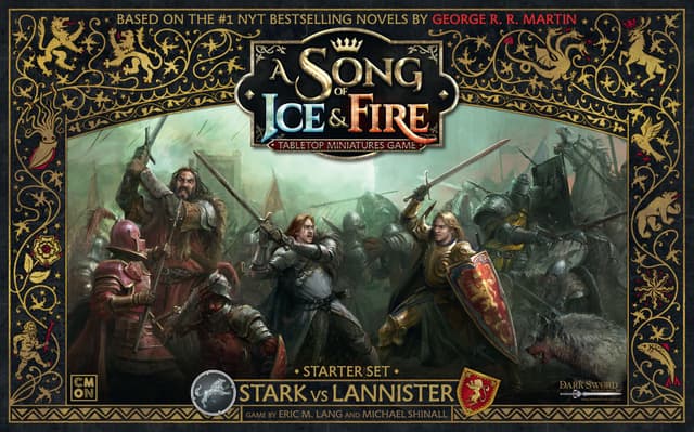 Portada juego de mesa Canción de hielo y fuego: El juego de miniaturas