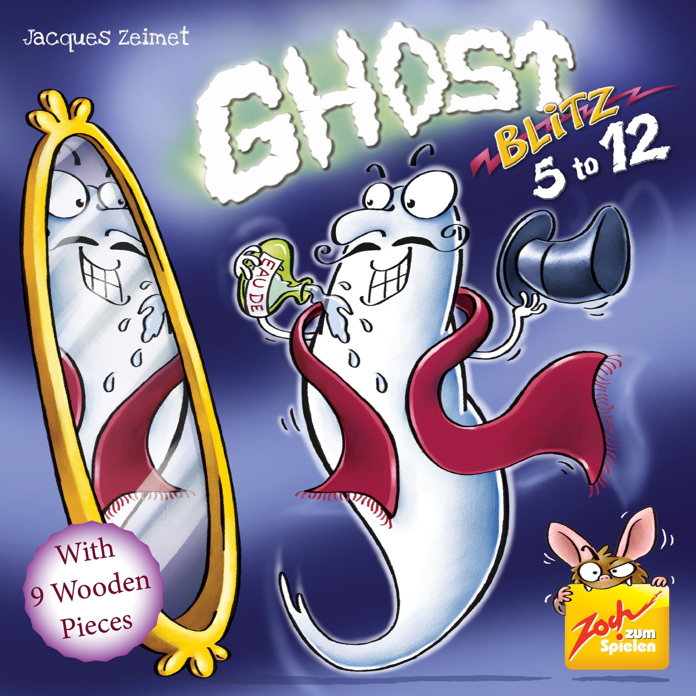 Portada juego de mesa Fantasma Blitz: Las 12 menos 5